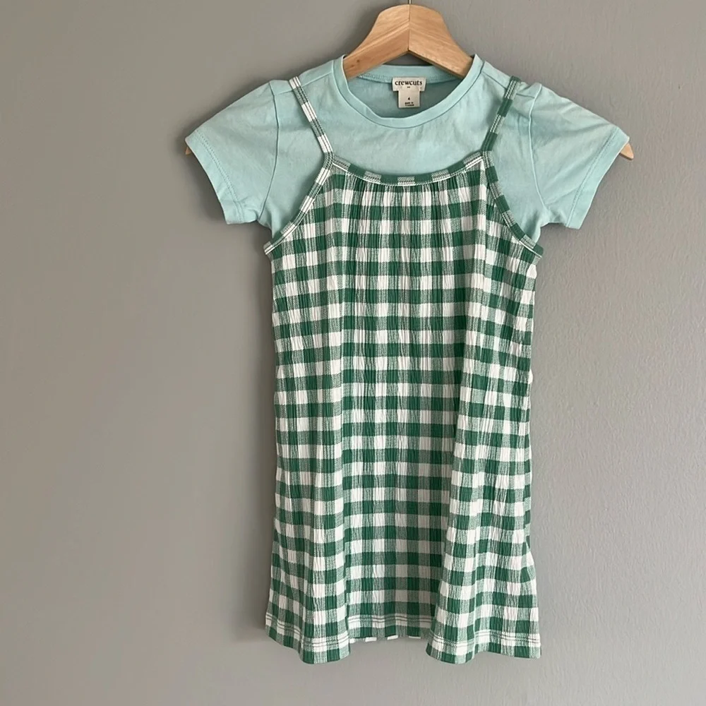 J. Crew Cuts Girls' gingham two-piece dress set - Size 4T